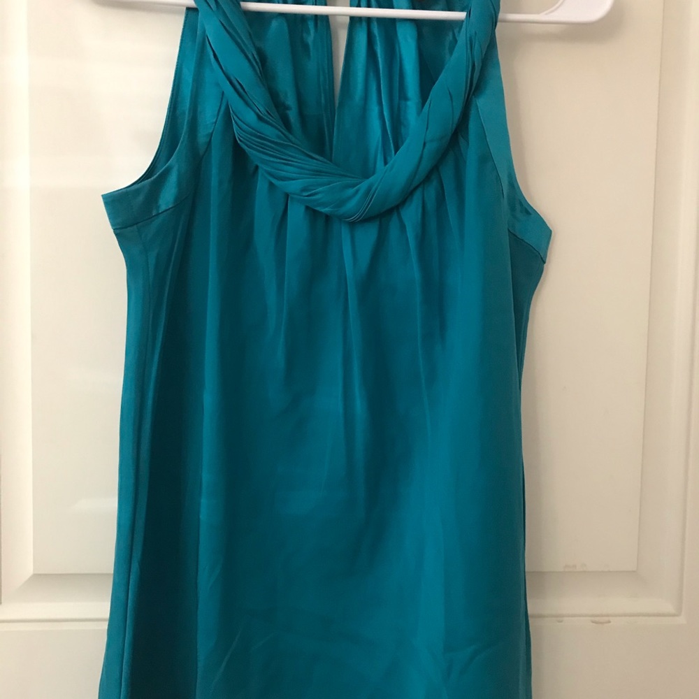 Banana Republic Green Sleeveless Silk Top Size MP